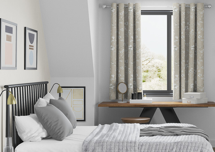 Etched Vine, Sandstone - Made to Measure Curtains - Image 3